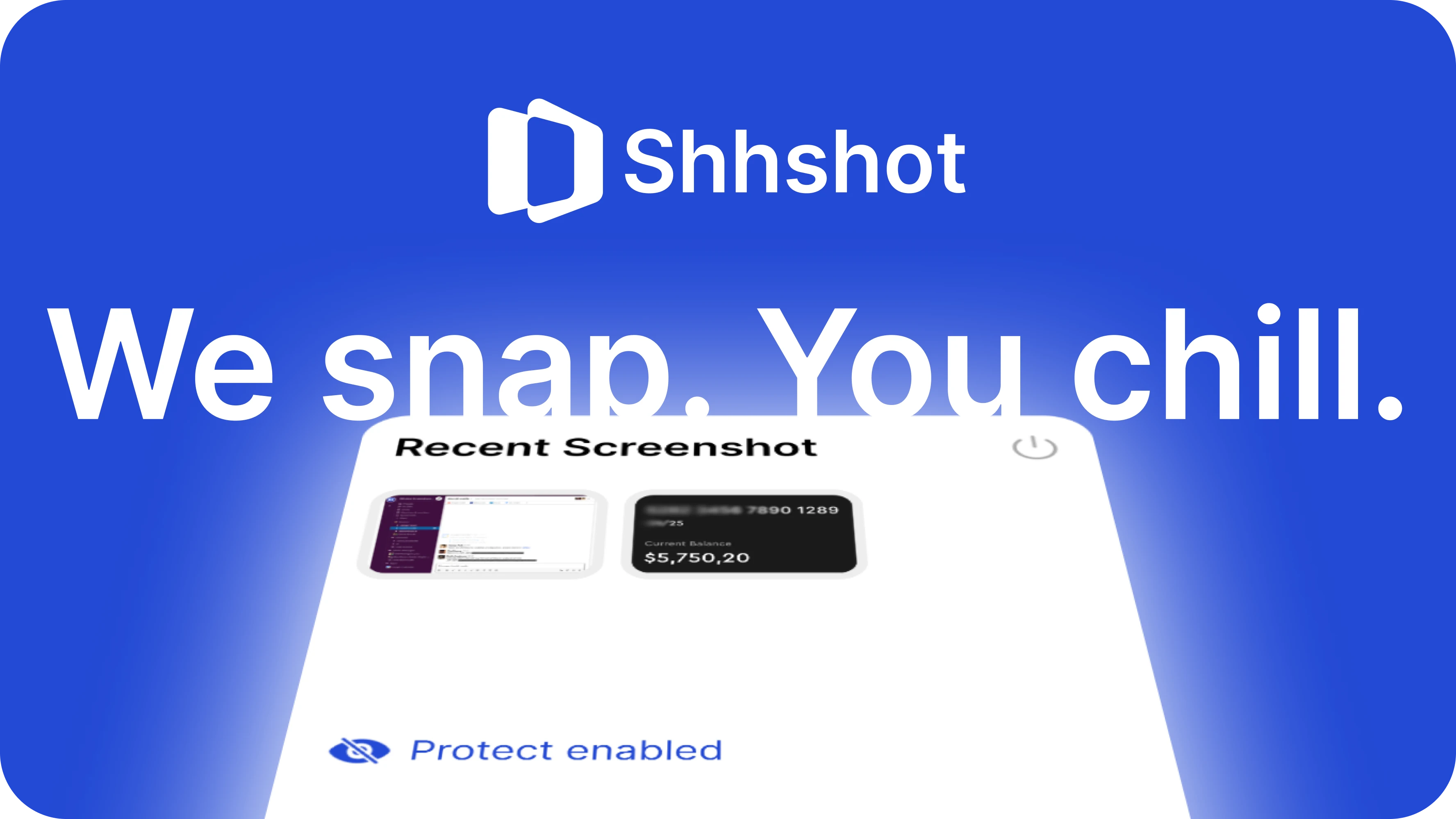 Shhshot app interface demonstration